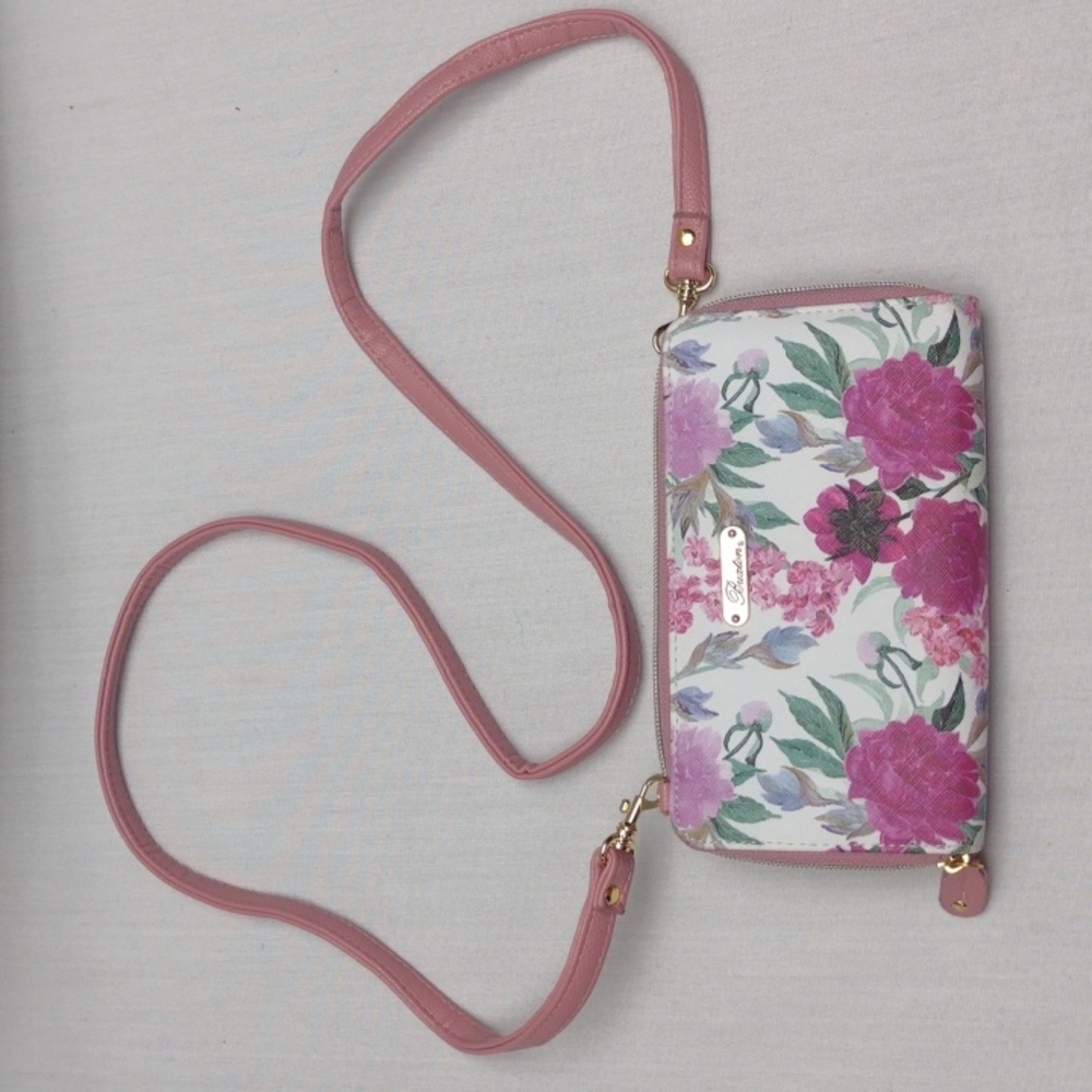 Buxton floral print crossbody purse